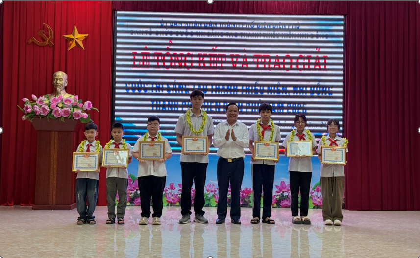 Học sinh Trường THCS Mường Thanh đạt giải a cuộc thi sáng tạo thanh thiếu niên, nhi đồng Thành phố Điện Biên Phủ năm 2025