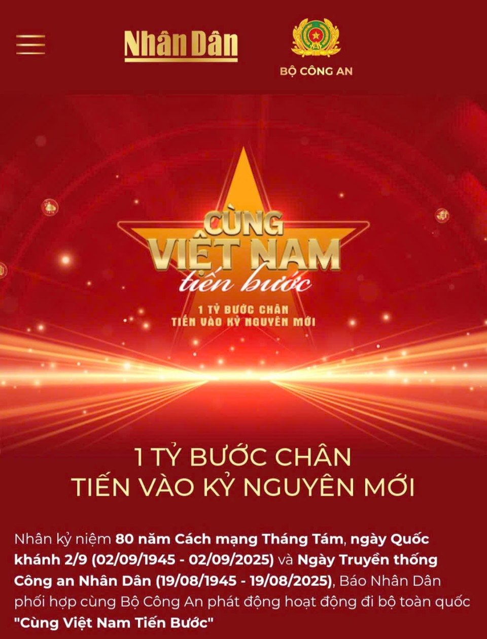CBGVNV Trường THCS Thanh Bình tích cực tham gia Chương trình “Cùng Việt Nam tiến bước – 1 tỷ bước chân tiến vào kỷ nguyên mới”