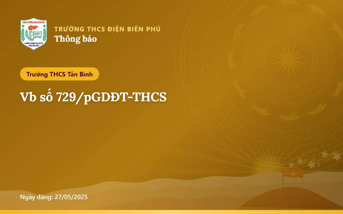 Vb số 729/pGDĐT-THCS