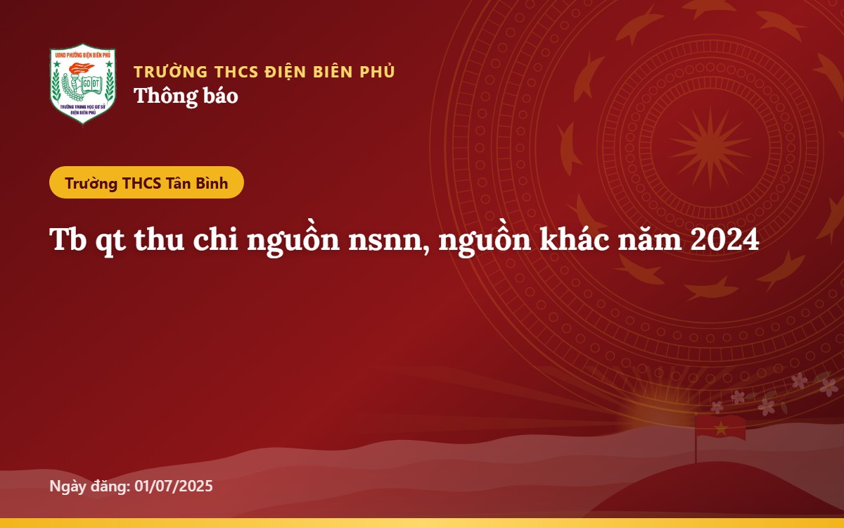 Tb qt thu chi nguồn nsnn, nguồn khác năm 2024