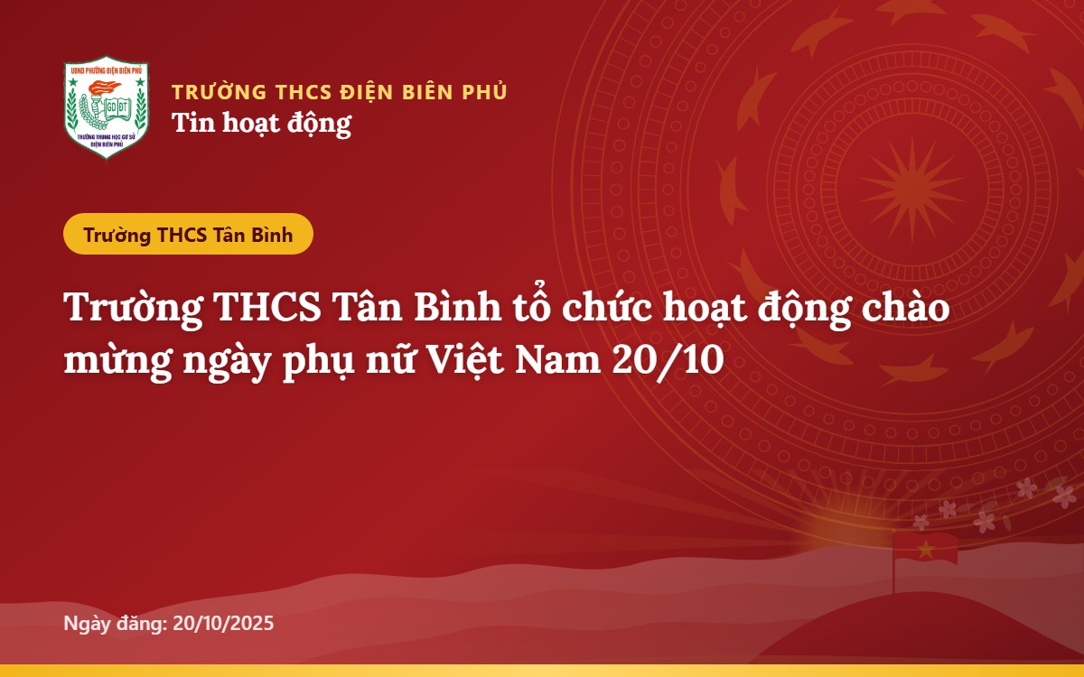 Trường THCS Tân Bình tổ chức hoạt động chào mừng ngày phụ nữ Việt Nam 20/10