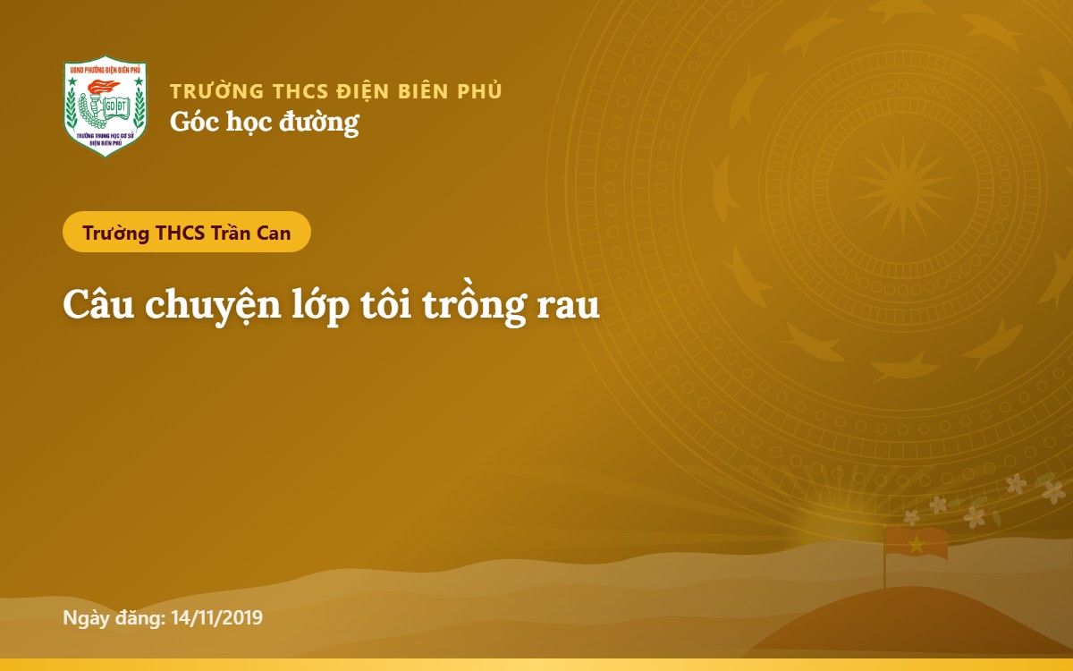 Câu chuyện lớp tôi trồng rau