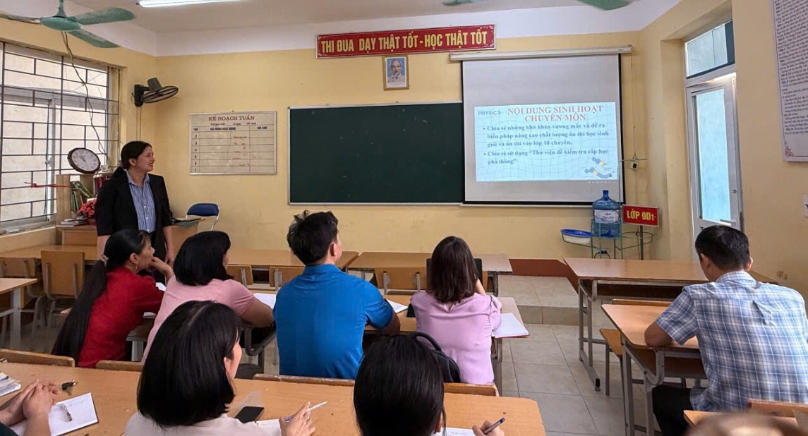 Trường THCS Mường Thanh tổ chức kế hoạch sinh hoạt chuyên môn cấp THCS cụm số 01 - Chuyên đề 04 năm học 2025–2026.