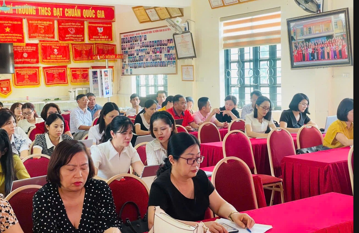 Trường THCS Mường Thanh tổ chức kế hoạch sinh hoạt chuyên môn cấp THCS cụm số 01 - Chuyên đề 04 năm học 2025–2026.