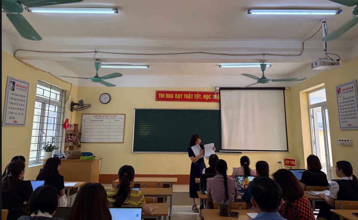 Trường THCS Mường Thanh tổ chức kế hoạch sinh hoạt chuyên môn cấp THCS cụm số 01 - Chuyên đề 04 năm học 2025–2026.