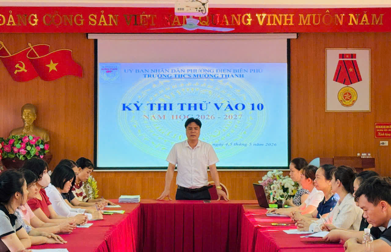 Trường THCS Mường Thanh tổ chức thành công kỳ thi thử vào lớp 10 – Bước đệm vững chắc cho sĩ tử