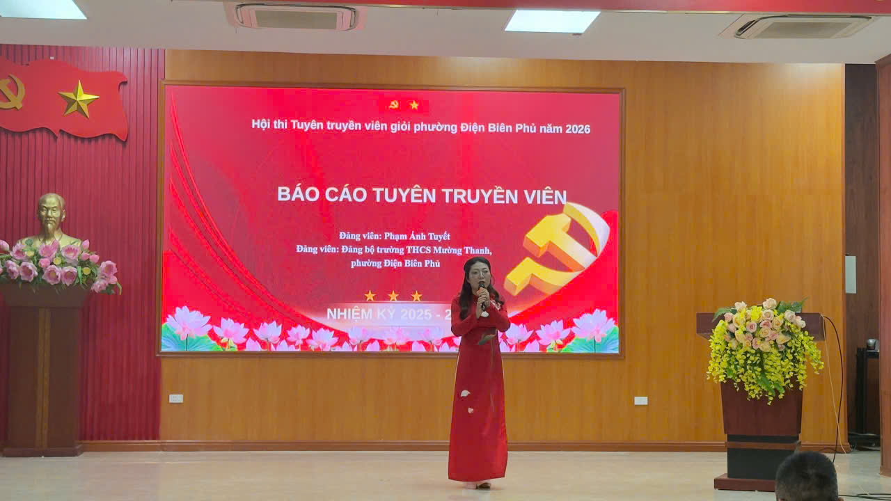 Hội thi tuyên truyền viên giỏi phường Điện Biên Phủ năm 2026