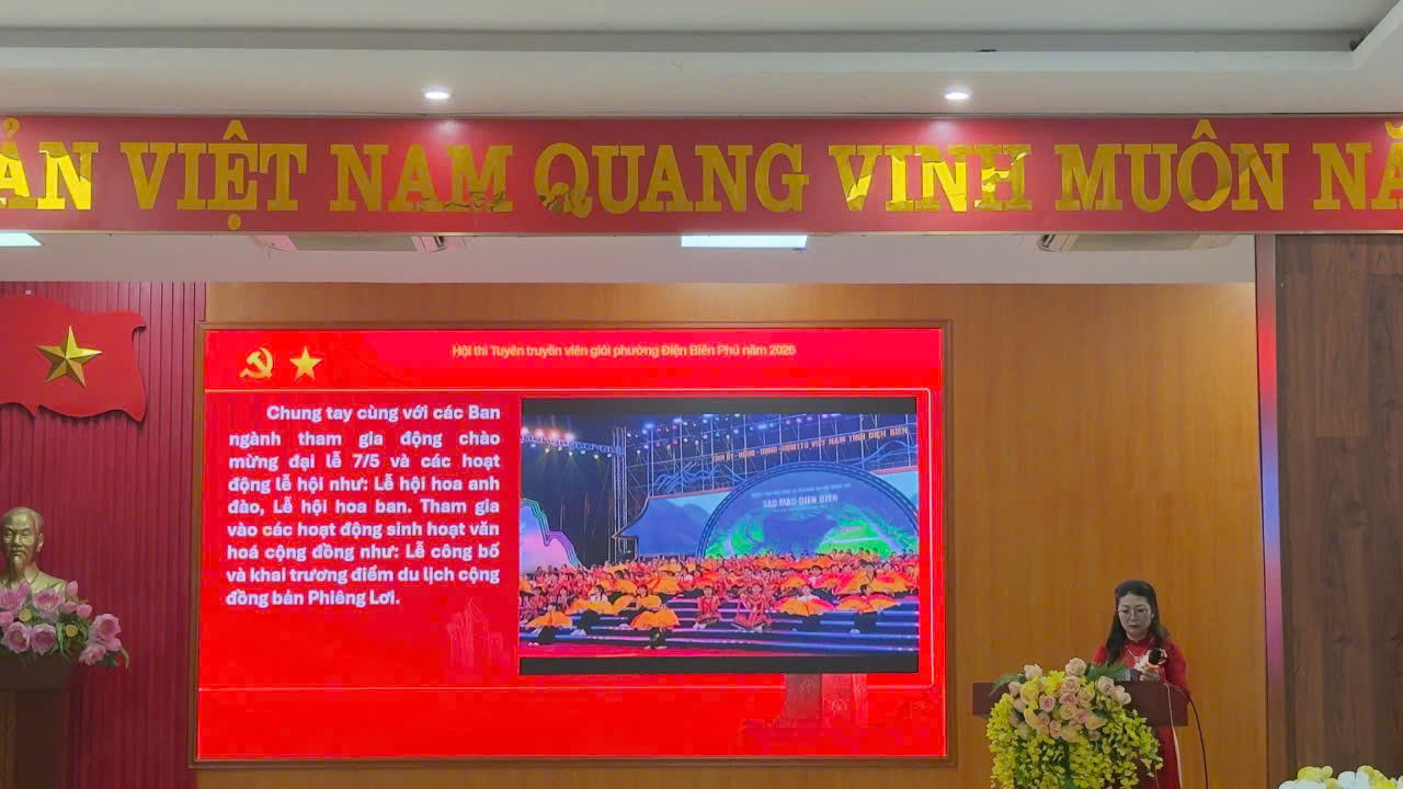 Hội thi tuyên truyền viên giỏi phường Điện Biên Phủ năm 2026