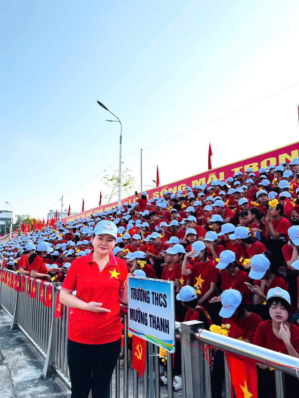 Thầy trò Trường THCS Mường Thanh tham gia lễ khai mạc đại hội tdtt tỉnh Điện Biên lần thứ xii năm 2026.