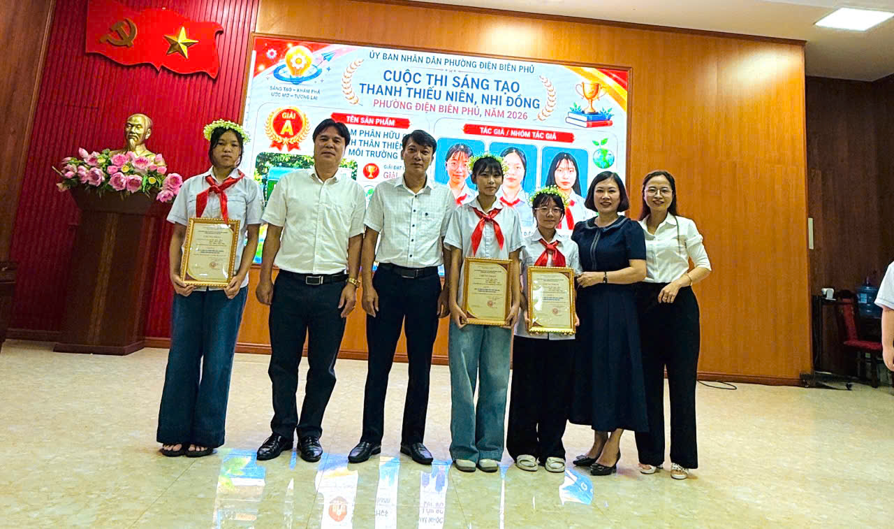 Trường THCS Mường Thanh tham gia cuộc thi sáng tạo thanh thiếu niên, nhi đồng cấp phường năm 2026