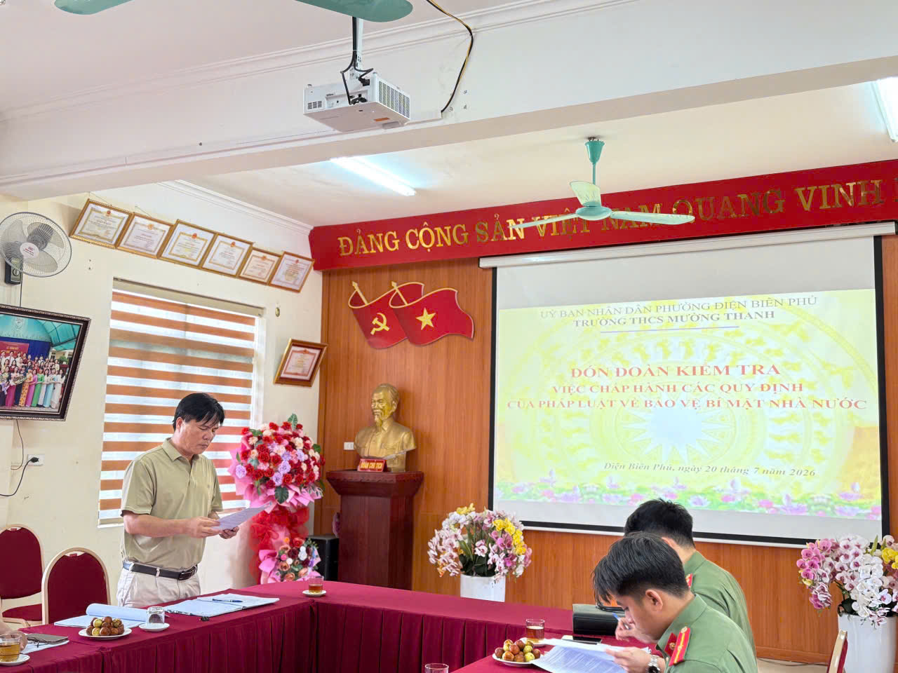 Trường THCS Mường Thanh nghiêm túc trong công tác bảo vệ bí mật nhà nước