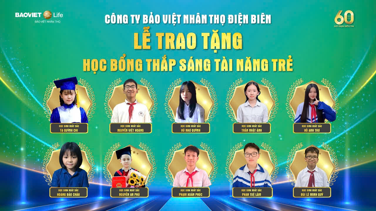 Công ty Bảo Việt Nhân thọ Điện Biên phối hợp với trường THCS Tân Bình triển khai chương trình học bổng “Thắp sáng tài năng trẻ” năm 2026