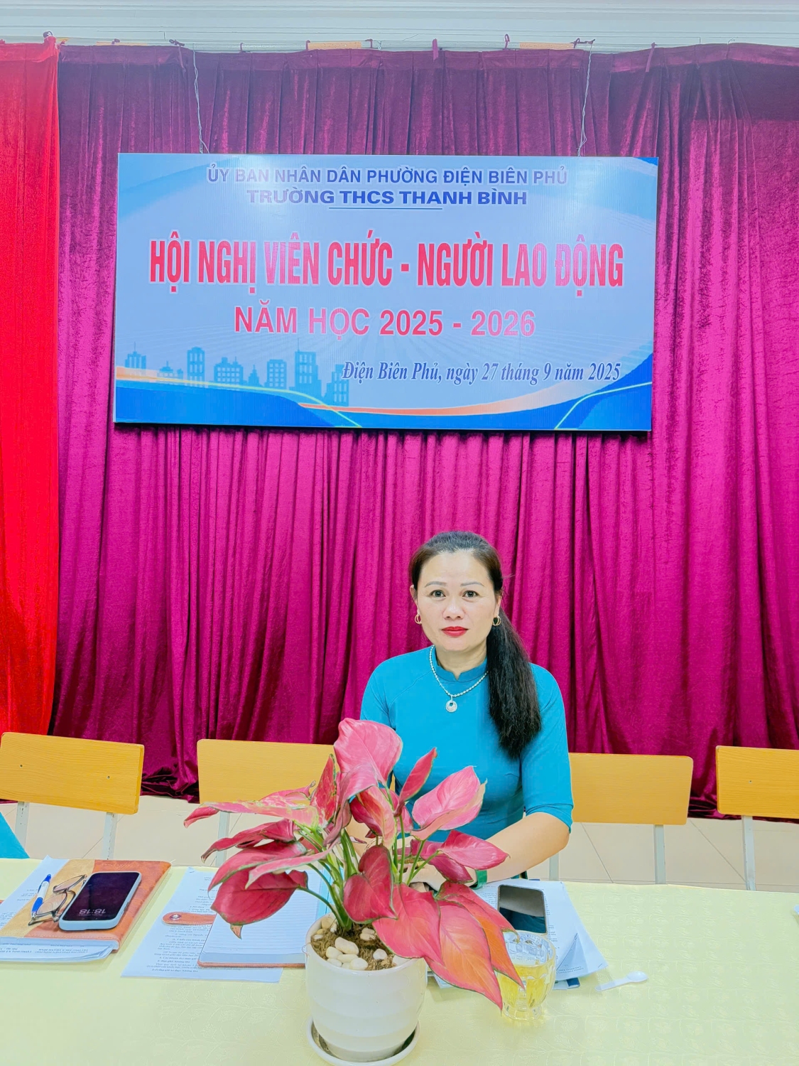 Trường THCS Thanh Bình tổ chức thành công hội nghị viên chức – Người lao động năm học 2025 – 2026