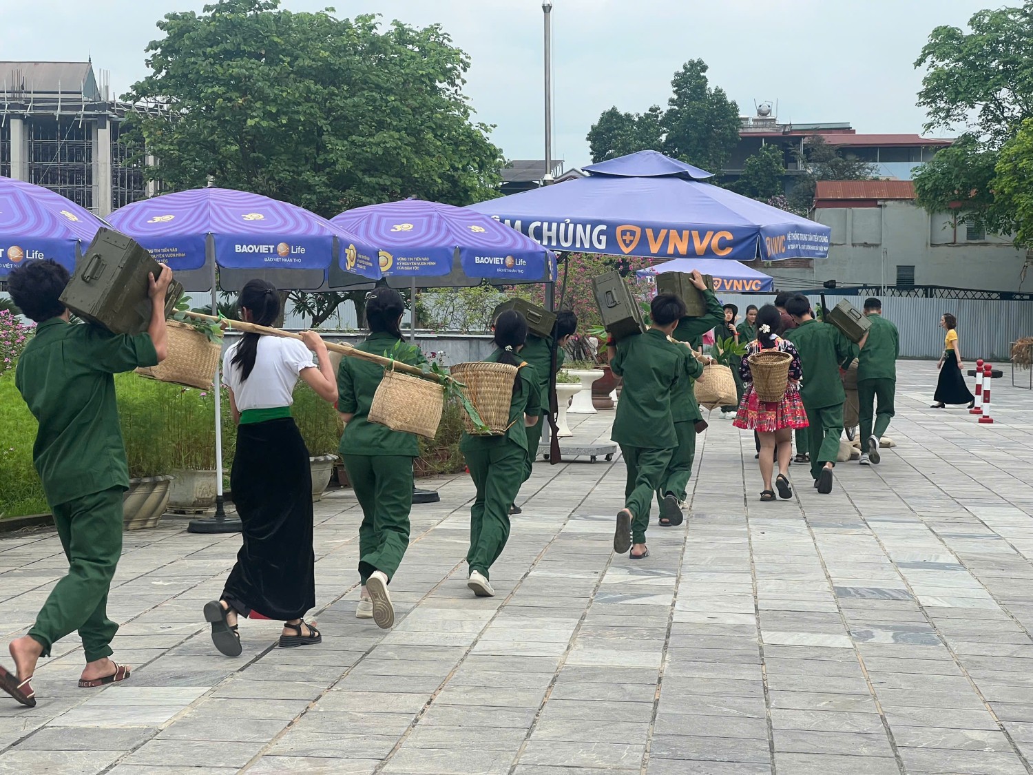 Học sinh Trường THCS Thanh Bình tham gia chương trình “chúng em làm chiến sỹ Điện Biên”
