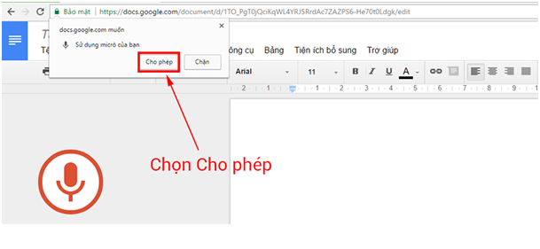 Hướng dẫn soạn thảo văn bản bằng giọng nói