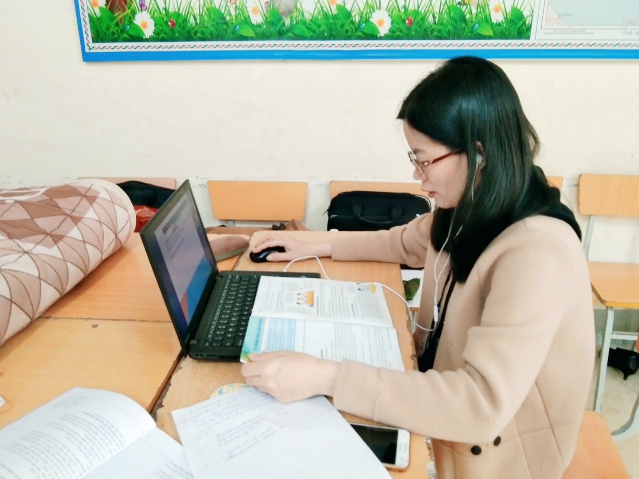 Trường THCS Trần Can ứng phó với dịch Covid-19