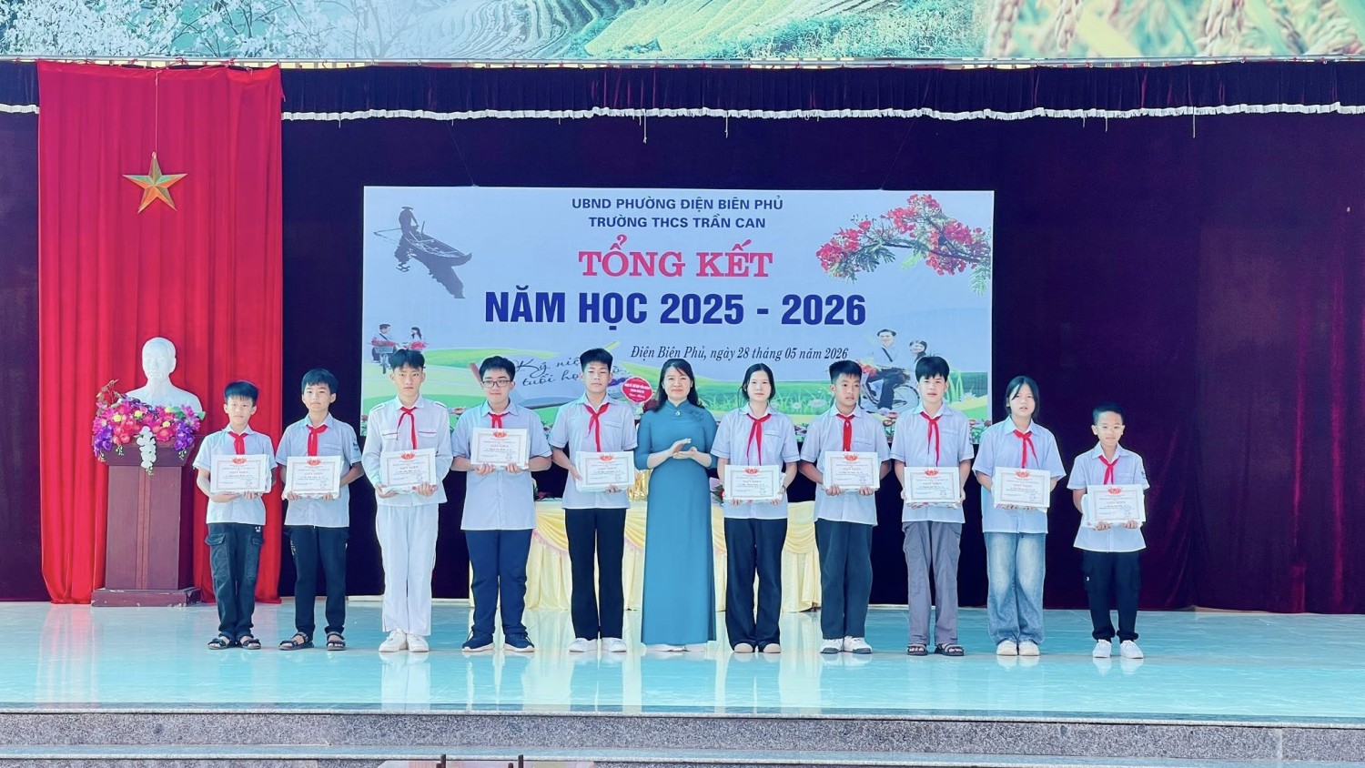 Trường THCS Trần Can tổ chức thành công lễ tổng kết năm học 2025 – 2026
