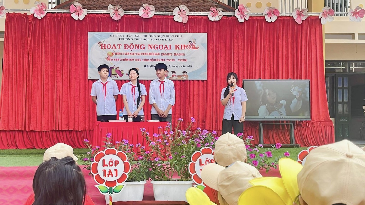 Trường THCS Trần Can tuyên truyền tuyển sinh tại trường tiểu học Tô Vĩnh Diện
