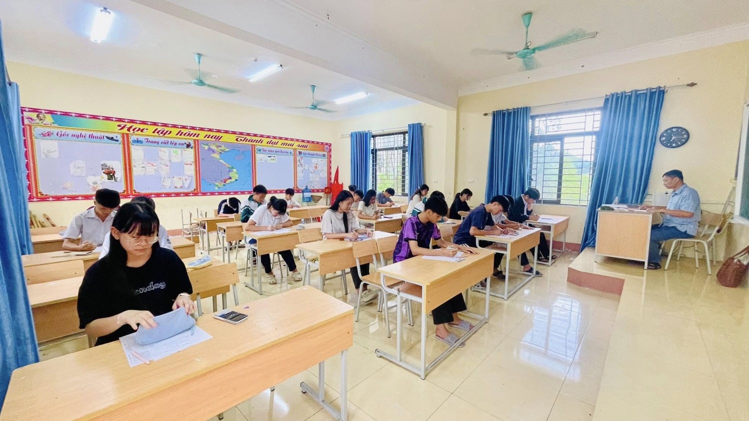 Kỳ thi thử vào lớp 10 THPT tại Trường THCS Trần Can