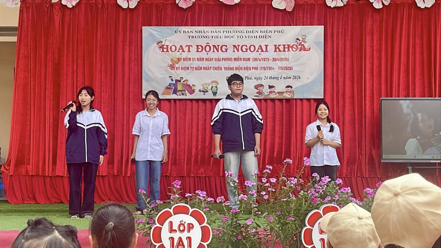 Trường THCS Trần Can tuyên truyền tuyển sinh tại trường tiểu học Tô Vĩnh Diện