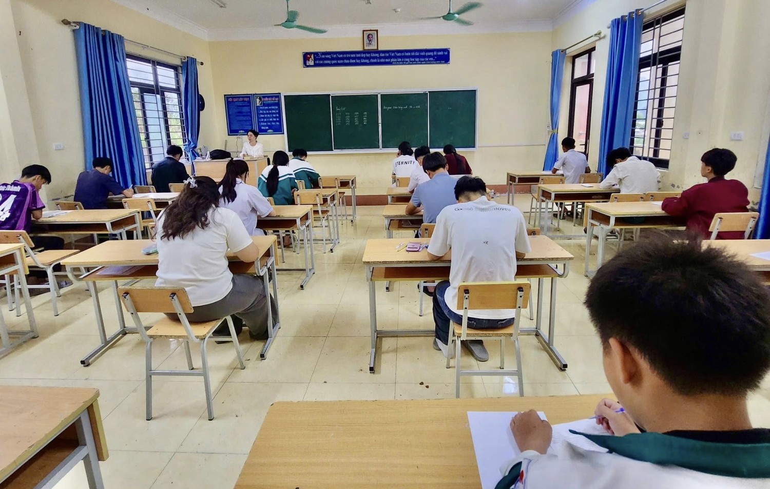 Kỳ thi thử vào lớp 10 THPT tại Trường THCS Trần Can